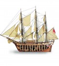 1:48 Frigate HMS Bounty, Wooden Model Ship Kit thumbnail