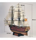 New Ship of the Line Santísima Trinidad. Wooden Model Ship Kit thumbnail