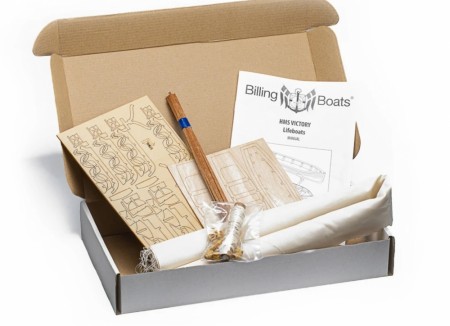 Billing Boats Option kit VICTORY barrels, buckets and lifeboats