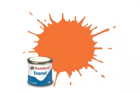 Paint enamel gloss 14 ml orange