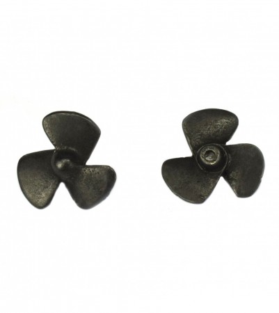 Screw with 3 Blades in Metal 24 mm (2 Units) for Ship Modeling