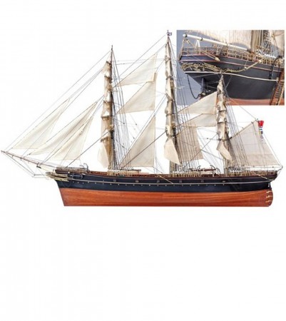 1:84 Tea Clipper Cutty Sark. Wooden Model Ship Kit
