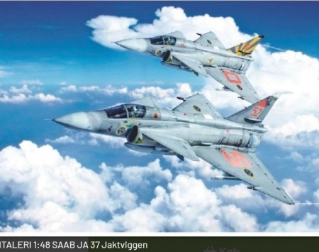 ITALERI 1:48 SAAB JA 37 Jaktviggen
