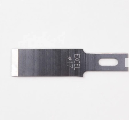 EX20017 5-pack of straight #17 blades for craft knives