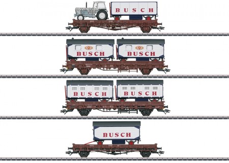 Gauge H0 - Article No. 45040 Circus Busch Freight Car Set